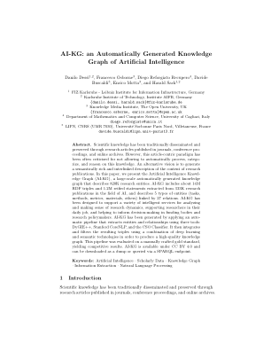 AI-KG：人工智能自动生成的知识图谱